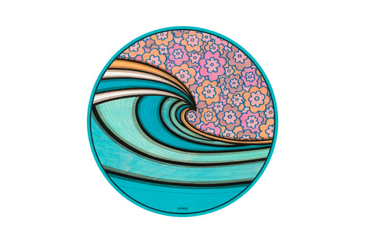 Flowers Blue Sticker