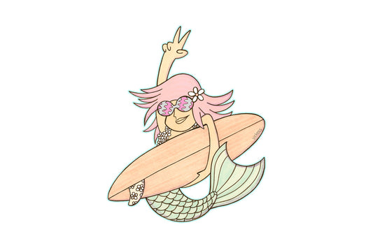 Mermaid Stoke Sticker