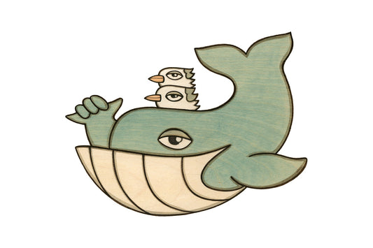 Shaka Whale Sticker
